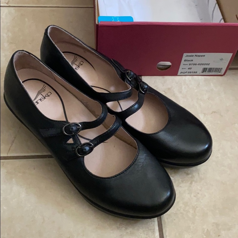 Dansko Josie Nappa Sz 40 (US 9.5) rigid sole heel